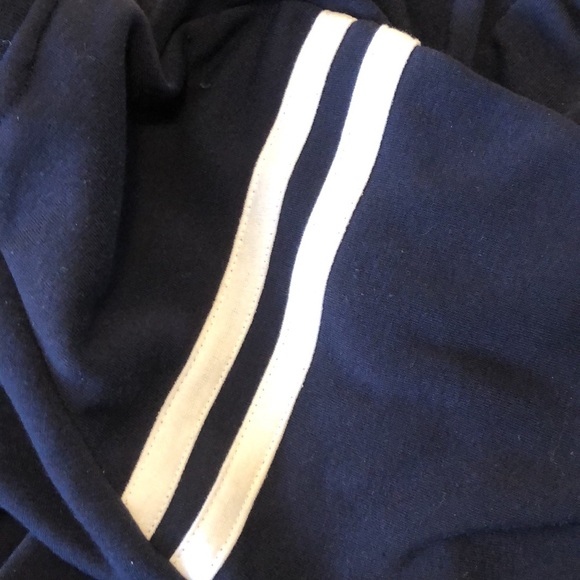 BLUE CRUSH VARSITY HOODIE JACKET SNAP FRONT YOUTH LARGE NAVY WHITE STRIPE #091 - Picture 8 of 11